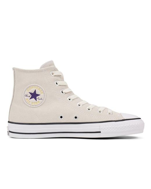 Converse White Suede Cons Ctas Pro High Top