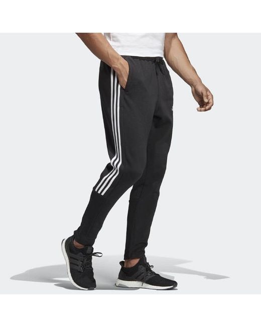 Adidas Black Mh 3S Tiro P Fi Sports Stylish Knit Long Pants for men