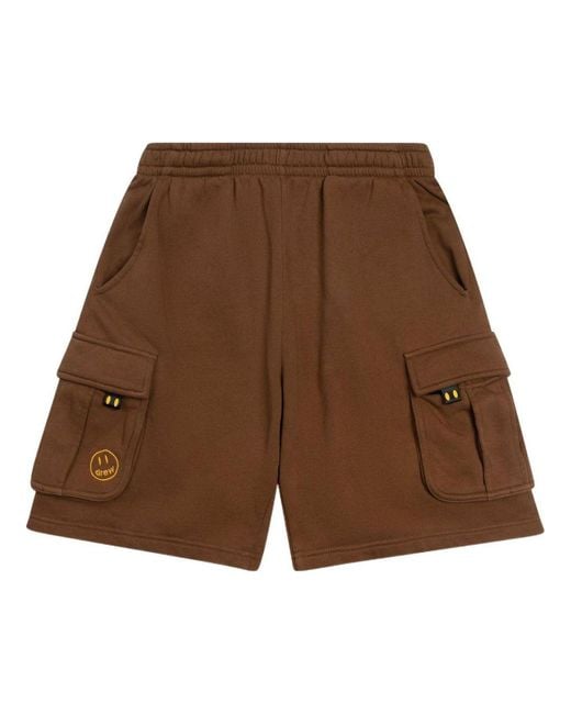 Drew House Brown Cargo Sweatshort for men