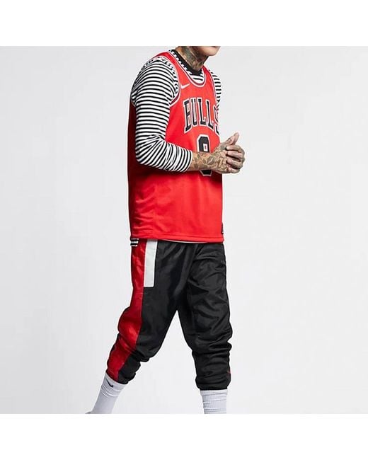 Nike Red Nba Team Limited Jersey Sw Fan Edition Chicago Bulls Zach Lavine No. 8 for men