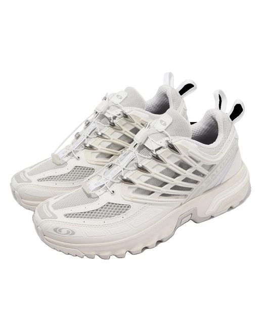 Salomon White Acs Pro 'Vanilla Ice Lunar Rock' for men