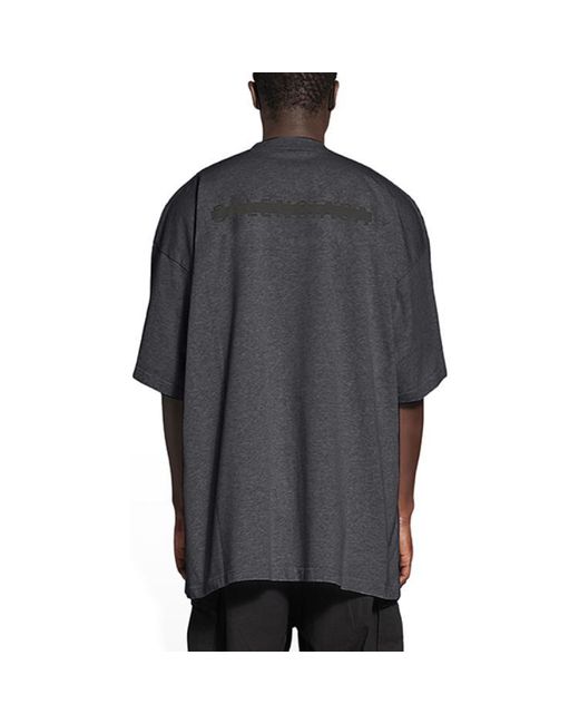 Balenciaga Black Strike 1917 Oversized T-Shirt 'Washed' for men