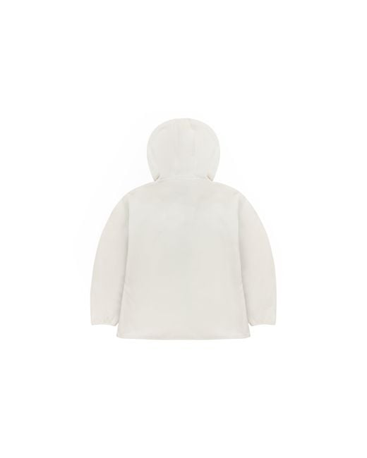 New Balance White Casual Sports Contrasting Colors Knit Hooded Polar Fleece Jacket for men