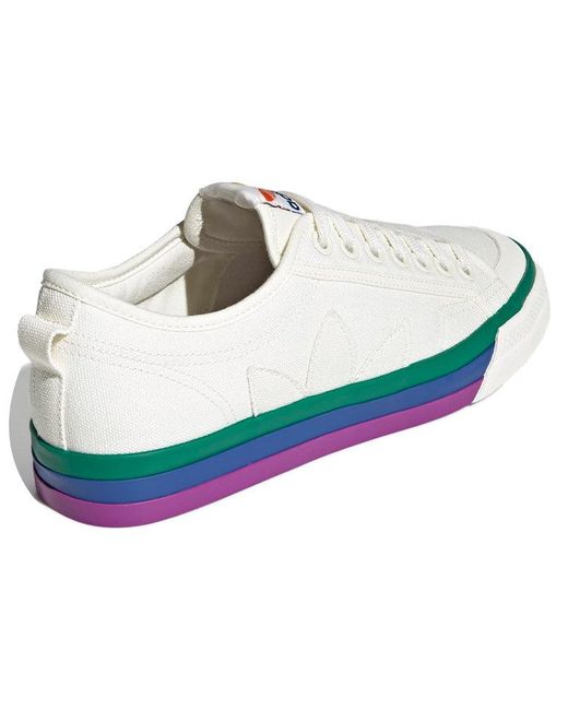 Adidas White Nizza 'Pride' for men