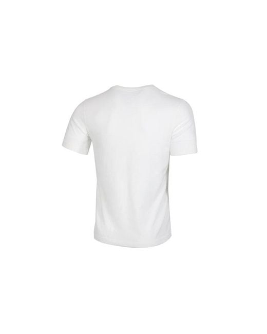 Nike White Sportswear Heritage Alphabet Logo Printing Short Sleeve for men
