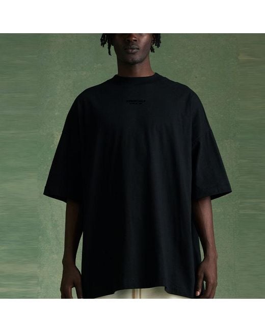 Fear Of God Black Fw23 Tee 'Jet' for men
