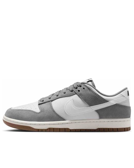 Nike White Dunk Low Suede' for men