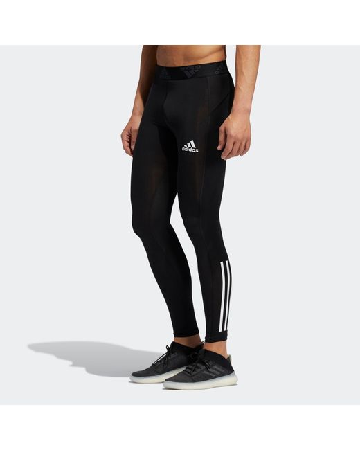 Adidas Black Tf Turf Lt 3S Leisure Sports Tight Fitness Pants for men