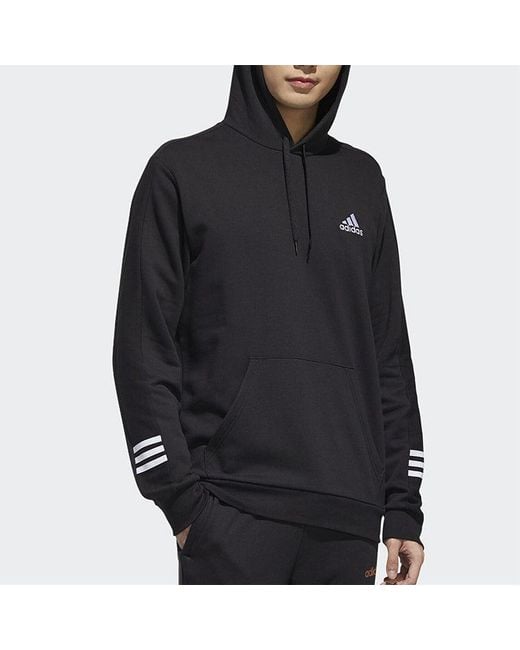 Adidas Blue Sports Casual Hooded Sweater for men