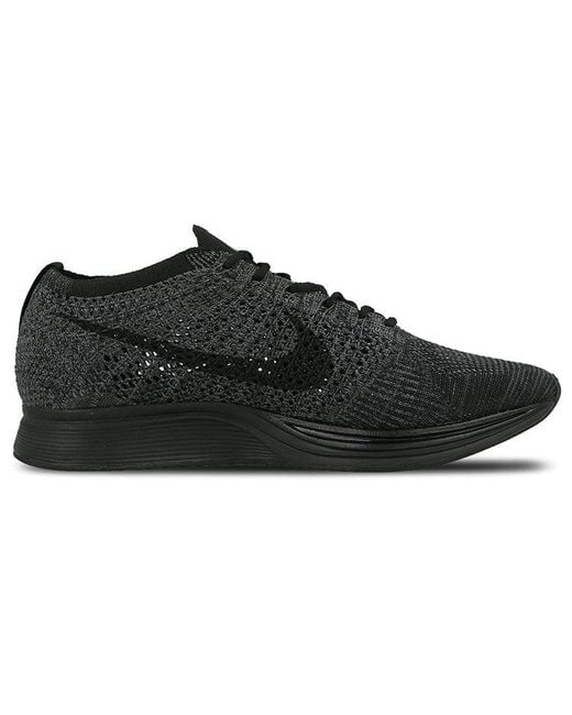 Nike Black Flyknit Racer 'Triple' for men