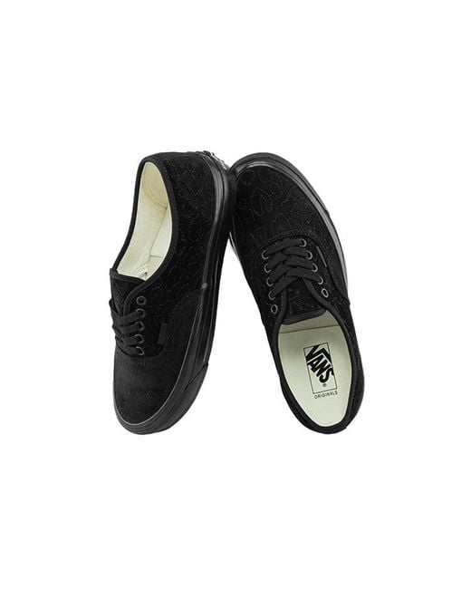 Vans Black Og Authentic Lx 'Velvet Emboidery for men