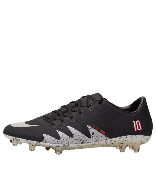 Nike Black Air Jordan X Hypervenom Phinish Njr Fg Metallic' for men