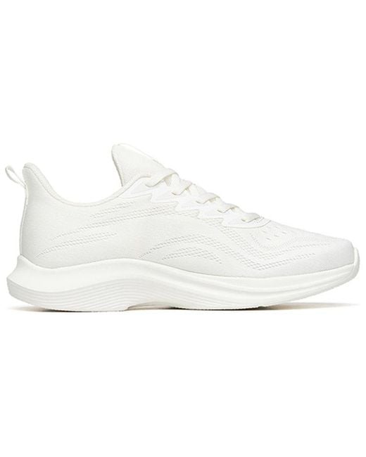 Anta White (Wmns) Running Series Sneakers 'Ivory'