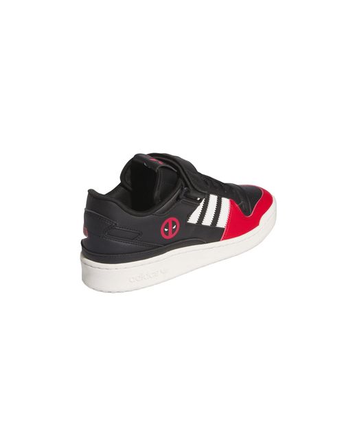 Adidas Black X Marvel Forum Low 'Deadpool' for men