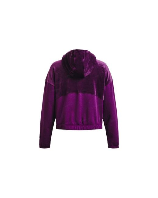 Under Armour Purple Ladies Journey Fleece Hoodie