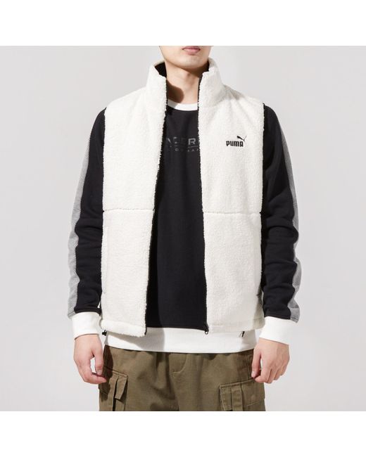 PUMA White Polyester Outer Shell Vest for men
