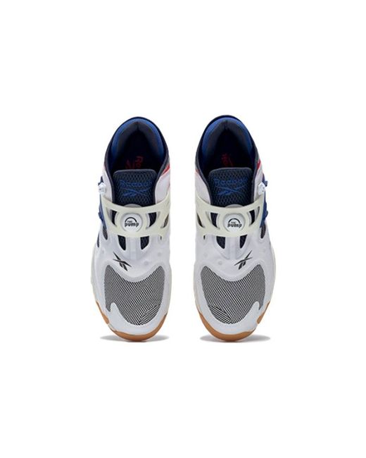 Reebok Blue Pump Court 'chalk' for men