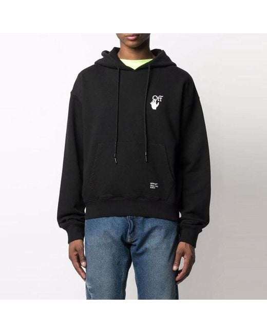 Off-White c/o Virgil Abloh Blue Caravaggio Arrow Over Hoodie for men