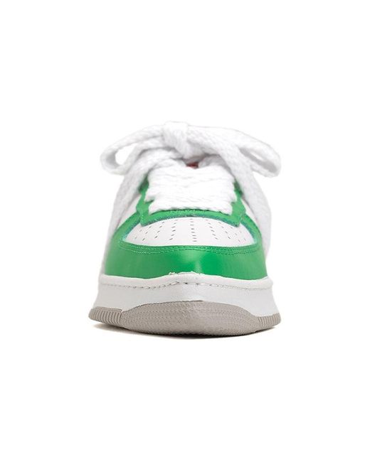 Maison Mihara Yasuhiro Green Rosy Og Sole Leather Low-Top Sneaker for men