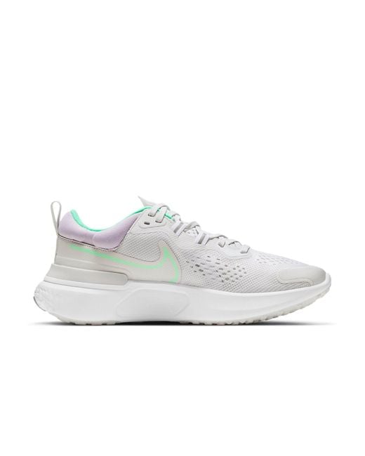 Nike White (Wmns) React Miler 2 'Platinum Tint Glow'