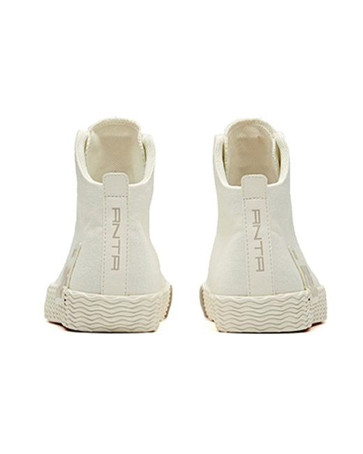 Anta White (Wmns) Life Series Sneakers Canvas High Tan'