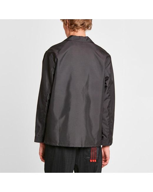 Adidas Black Originals X Alexander Wang Crossover Casual Coach Jacket for men