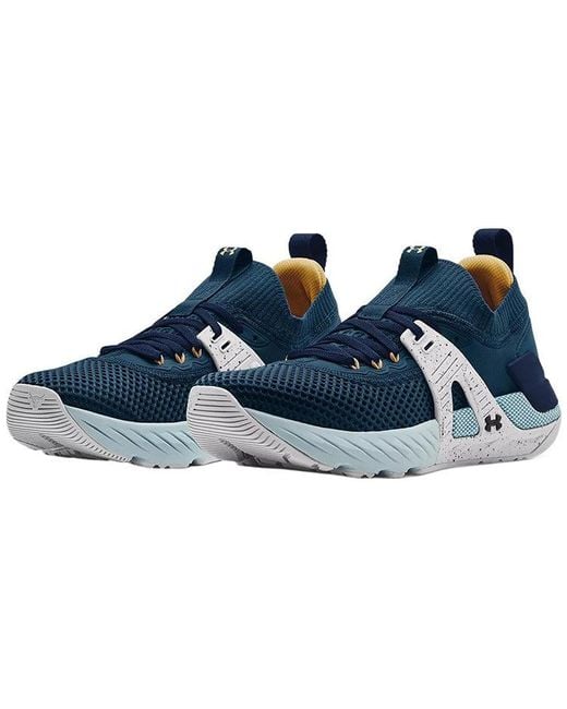 Under Armour Blue Project Rock 4 'Deep Sea' for men