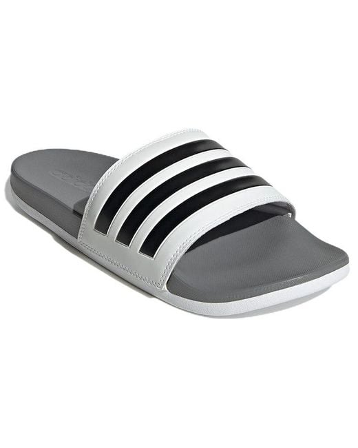 Adidas White Adilette Comfort Slide
