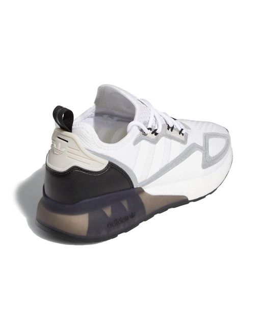 Adidas White Zx 2K Boost 'Cloud' for men