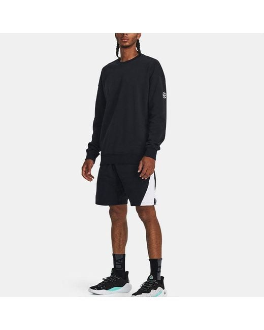 Under Armour Black Curry Splash Crew Sweatshirt for men