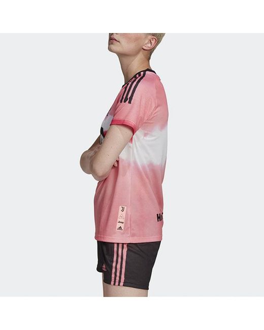 Adidas Pink X Human Race Crossover Au Player Edition 20-21 Season Juventus Jersey for men