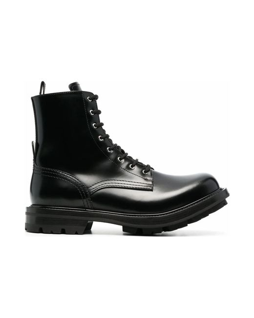 McQueen Black Worker Boot for men