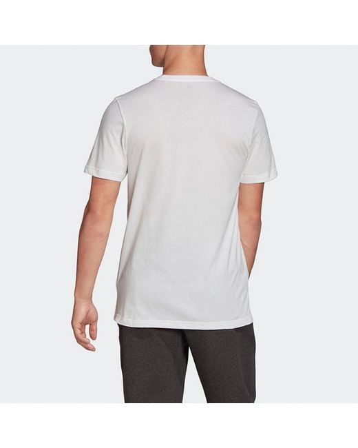 Adidas White 8-Bit Foil Grfx Printed Short Sleeve Tee for men