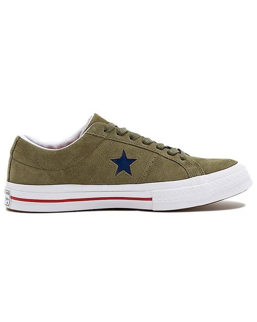 Converse Brown One Star Non-Slip Wear-Resistant Casual Skateboarding Shoes for men