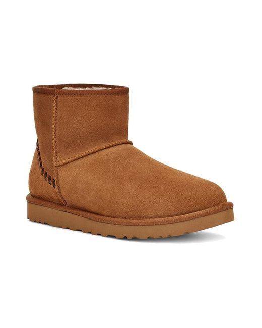 Ugg Brown Classic Mini Deco Suede Boot for men