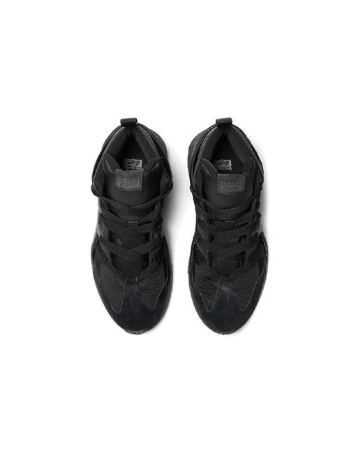 Onitsuka Tiger Black Big Logo Trainer Puffed Low for men