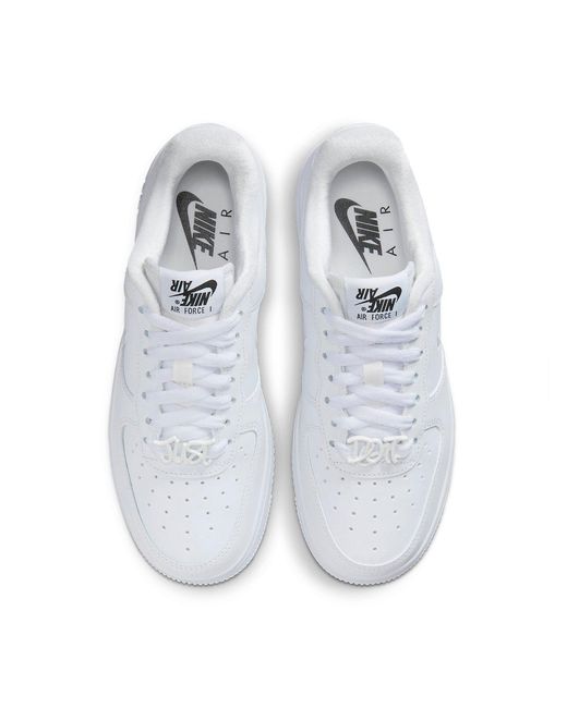 Nike White (Wmns) Air Force 1 Low Just Do It 'Tie Dye Swoosh'