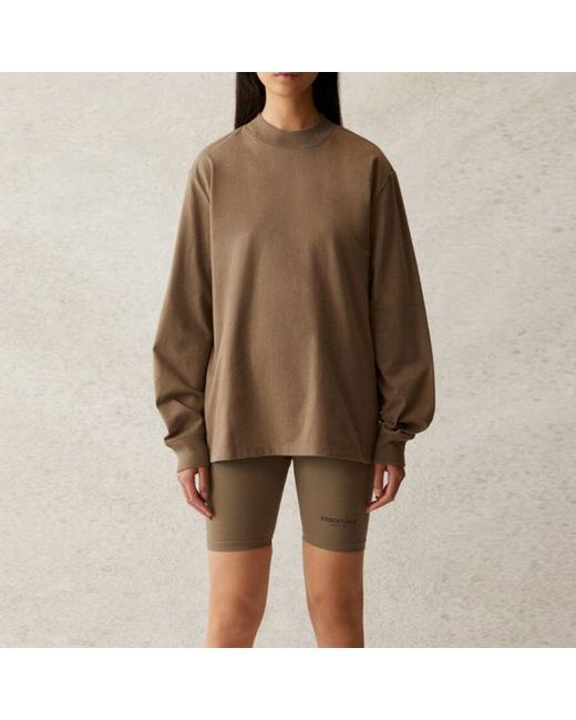 Fear Of God Gray Ss21 Long Sleeve T-Shirt 'Taupe' for men