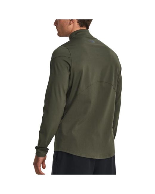 Under Armour Green Rush Coldgear Mock Long Sleeve T-Shirt for men