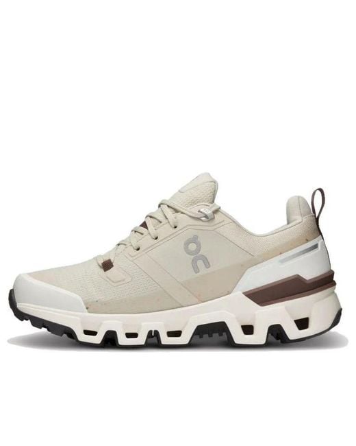 On Shoes White (Wmns) Cloundwander Waterproof 'Sand Ivory'