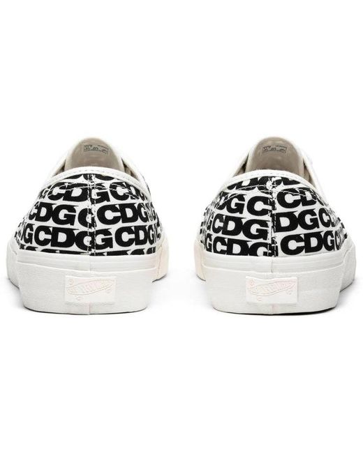 Vans White Comme Des Garcons X Authentic 'Cdg' for men