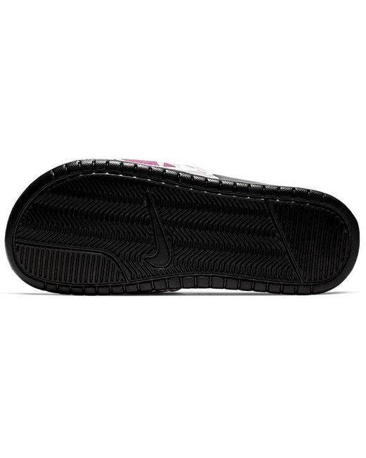Nike Black (Wmns) Benassi Jdi Print Active Fuchsia'