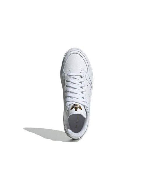 Adidas White Supercourt Metallic' for men