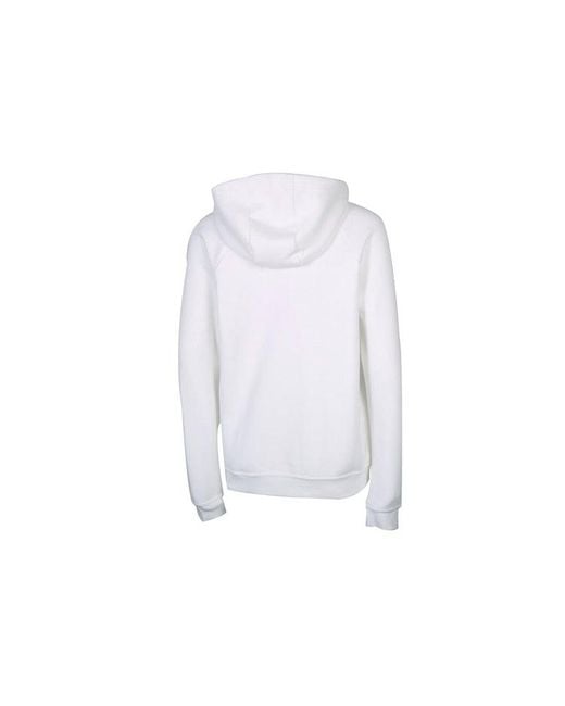 Nike White (Wmns) Nsw Chn Po Hoodie Logo Printing
