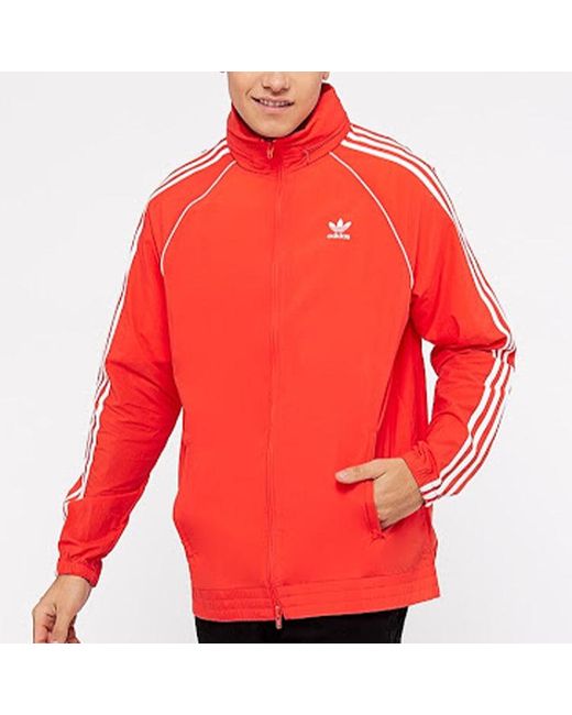 Adidas Red Originals Logo Jacket for men