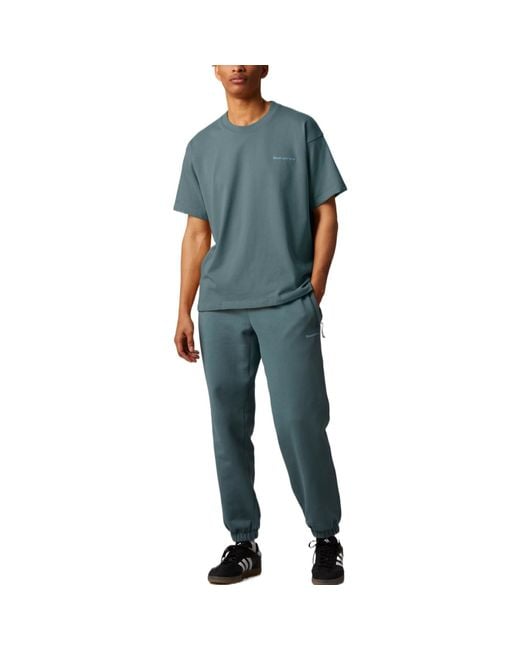 Adidas Blue Originals X Pharrell Williams Crossover Solid Color Lacing Bundle Feet Sports Pants for men