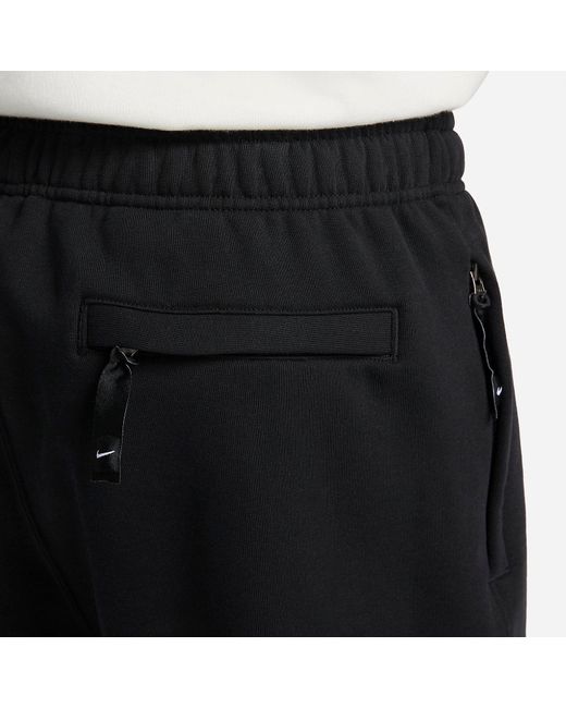 Nike Black Solo Swoosh French Terry Shorts for men