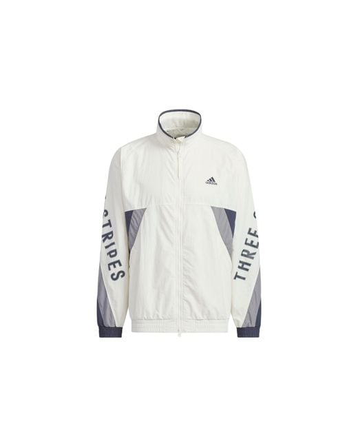 Adidas White Word Woven Jacket Asia Sizing for men