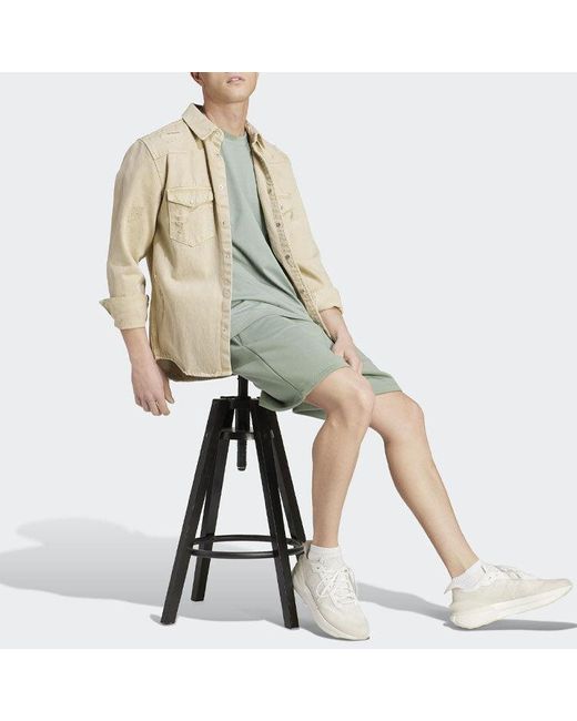Adidas Green Lounge Tee for men