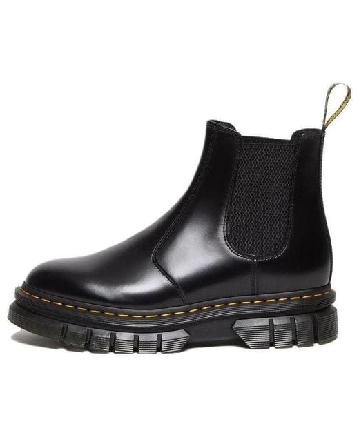 Dr. Martens Rikard Polished Smooth Leather Chelsea Boots in Black